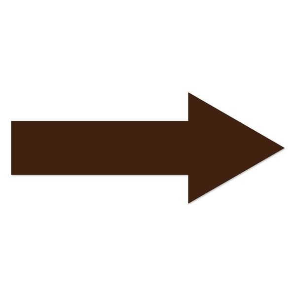 Ergomat 10inx4in Stem 2in DuraStripe Xtreme Arrows Brown, 36PK DSX-ARR-10-BR-KIT - main